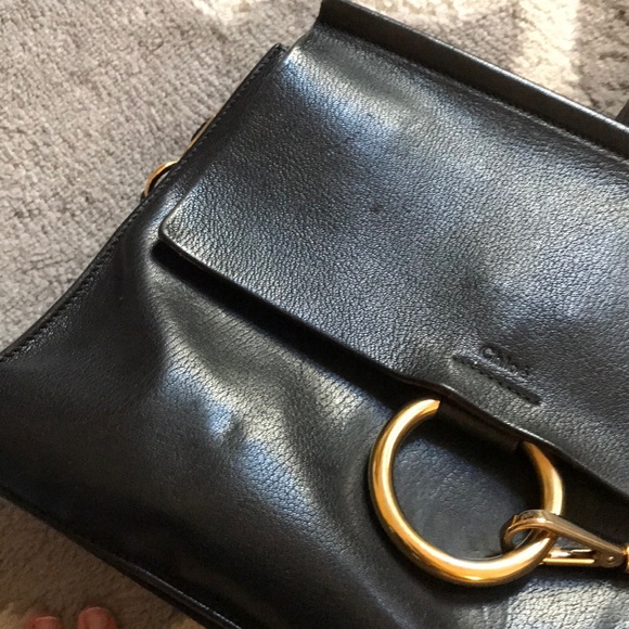 Chloe Medium Faye Bag - Black Leather - Picture 4 of 16